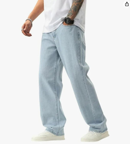 UNISEX Loose fit ice blue Denim jeans
