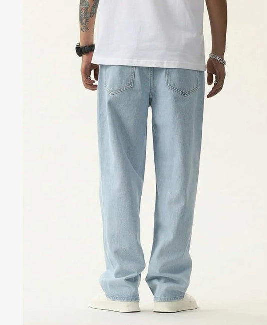 UNISEX Loose fit ice blue Denim jeans