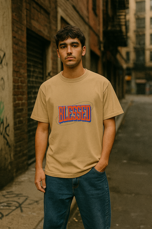 MENS  Classic Crew BLESSED T-Shirt